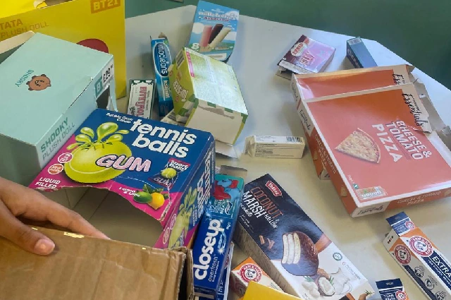 Using empty boxes in art projects